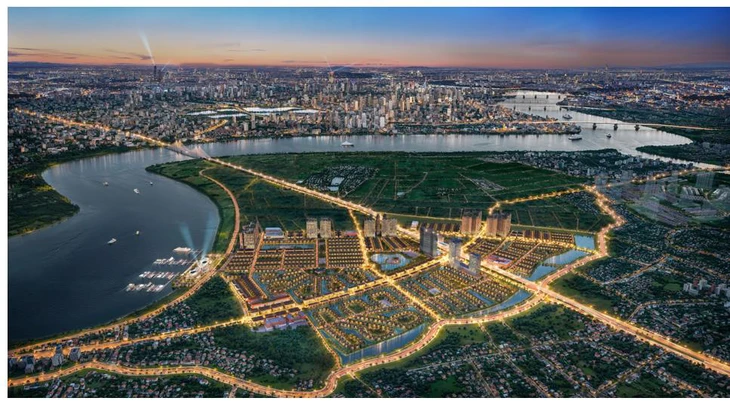Alluvia City vững chãi với đê kép và cốt nền vượt trội